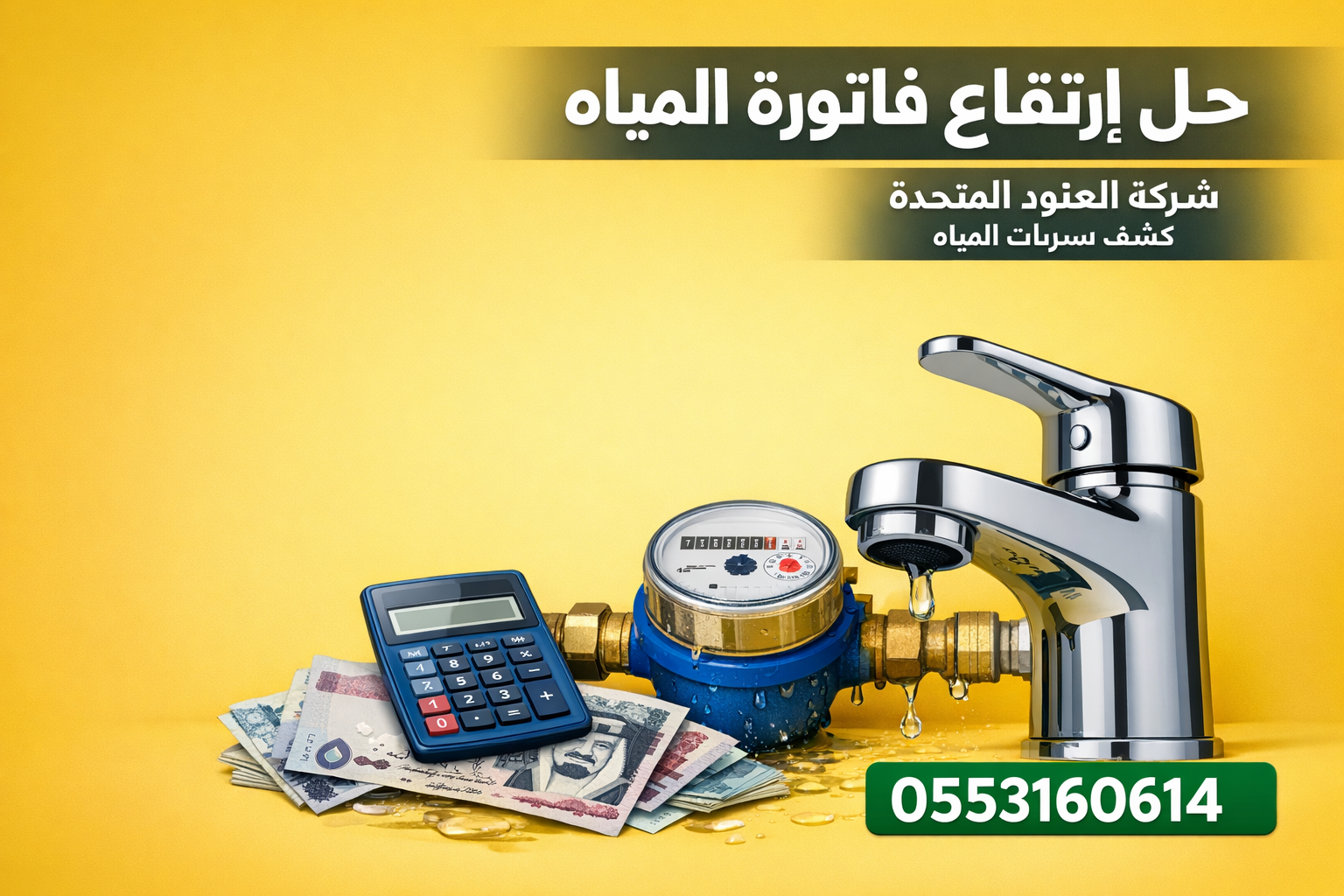 حل ارتفاع فاتورة المياه بالرياض