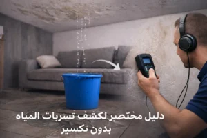 كيف أعرف مكان تسرب الماء