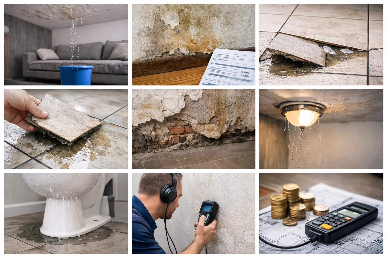 كيف أعرف مكان تسرب الماء