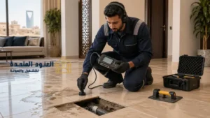شركة كشف تسربات المياه  تحت البلاط بالرياض