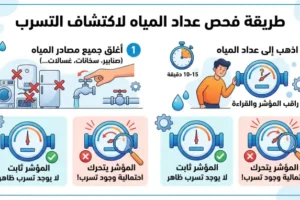 فحص عداد المياه بنفسك