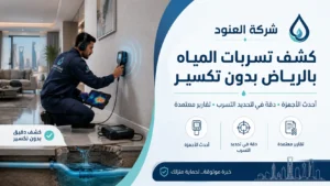 أسعار كشف تسربات المياه بالرياض سعر كشف تسربات المياه بالرياض | شركة العنود المتحدة
