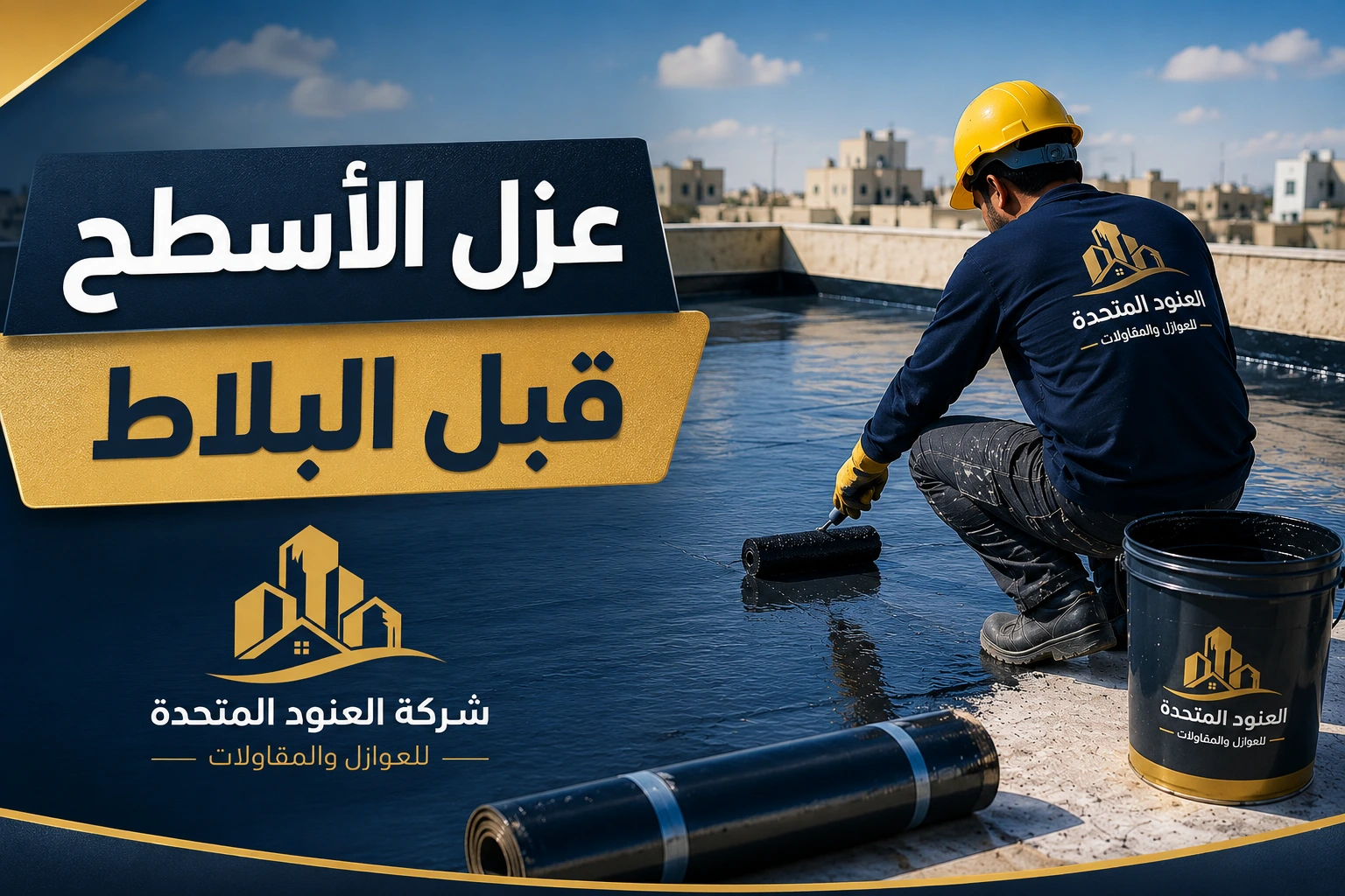 عزل الاسطح قبل البلاط