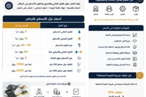 اسعار عزل الاسطح بالرياض 2026 سعر المتر وتكلفة عزل 100 متر 1 اسعار عزل الاسطح بالرياض اسعار عزل الاسطح بالرياض 2026 سعر المتر وتكلفة عزل 100 متر | شركة العنود المتحدة اسعار عزل الاسطح بالرياض
