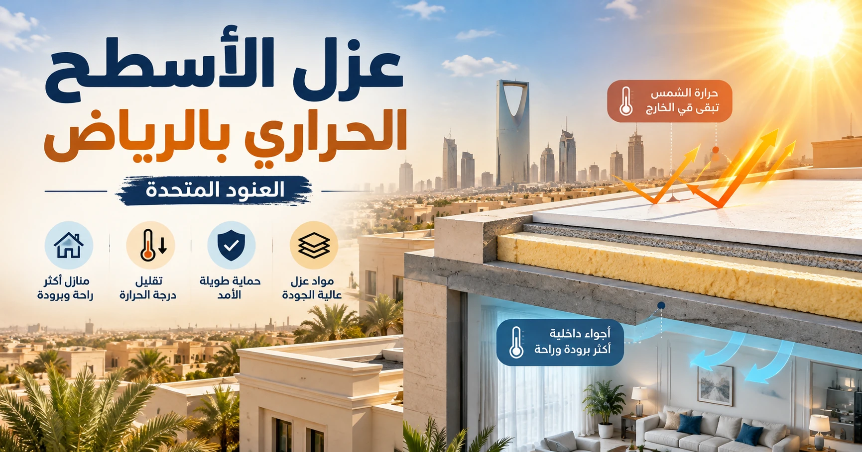 عزل الأسطح الحراري بالرياض 1 عزل الاسطح الحراري بالرياض عزل الأسطح الحراري بالرياض | شركة العنود المتحدة عزل الأسطح الحراري بالرياض