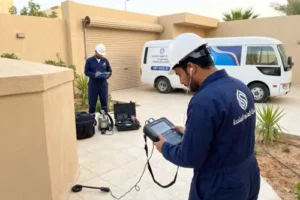 كشف تسربات المياه حي العارض
